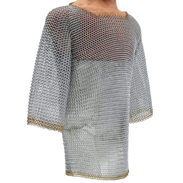 Half Sleeve Chainmail Habergeon for Chest Protection