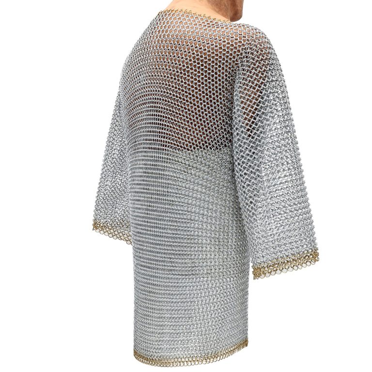 Half Sleeve Chainmail Habergeon for Chest Protection