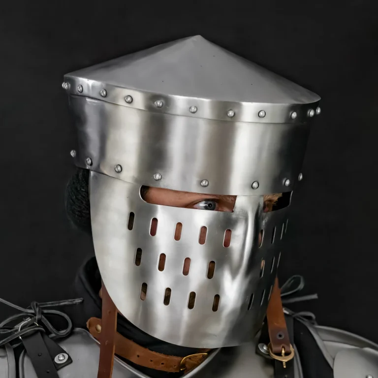 Medieval Kalota Helmet with Leather Liner