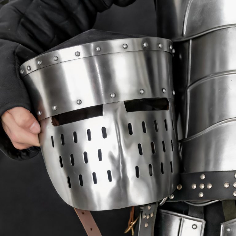 Medieval Kalota Helmet with Leather Liner