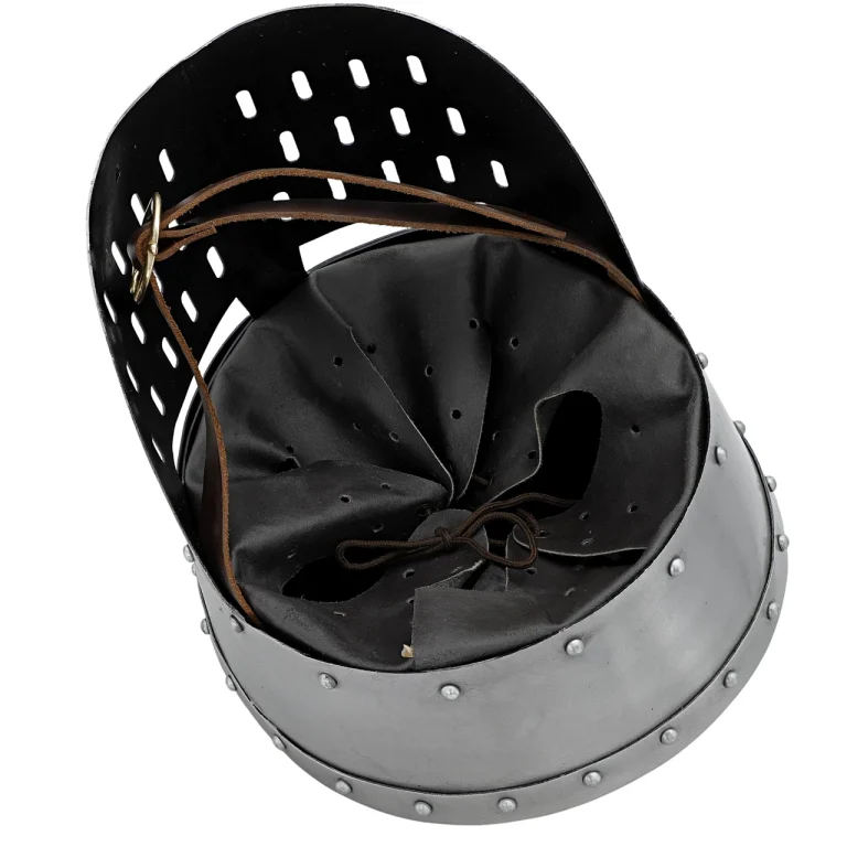 Medieval Kalota Helmet with Leather Liner