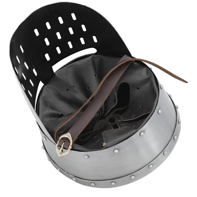 Medieval Kalota Helmet with Leather Liner