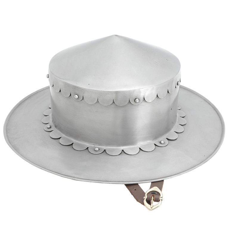Medieval Kettle Hat with Leather Liner
