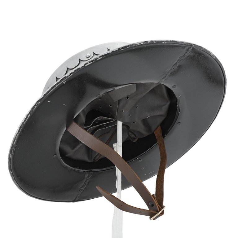 Medieval Kettle Hat with Leather Liner