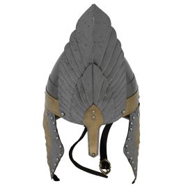 Medieval Steel Knight Viking Helmet with Leather Liner