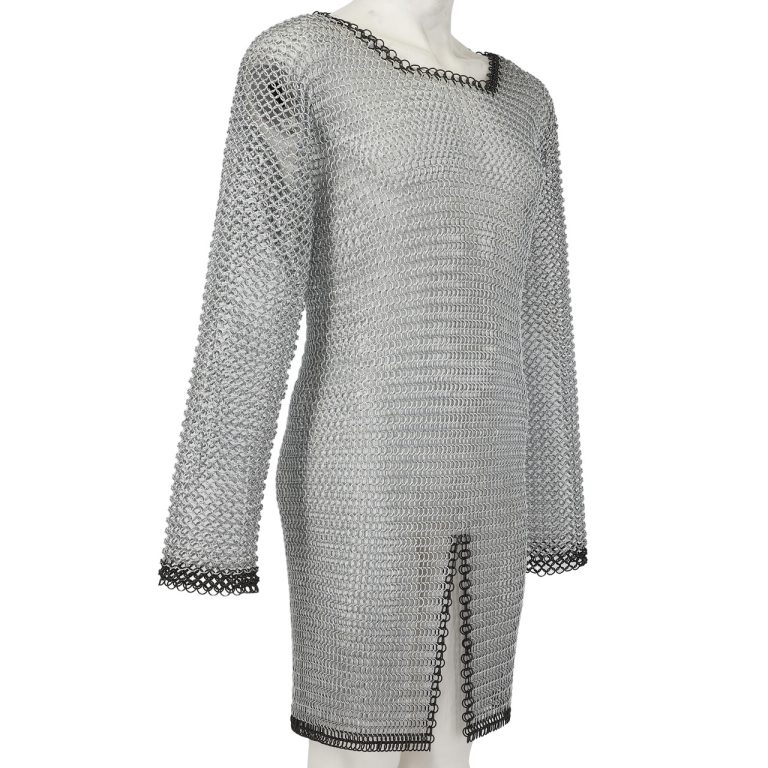 Medieval Chainmail Armor Shirt - Mild Steel, Full Sleeved.