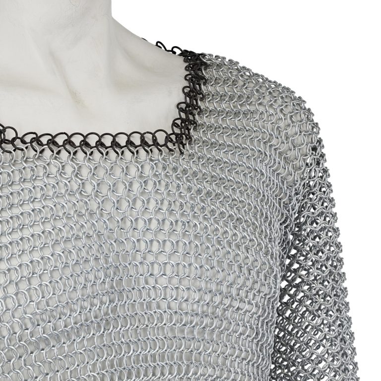 Medieval Chainmail Armor Shirt - Mild Steel, Full Sleeved.