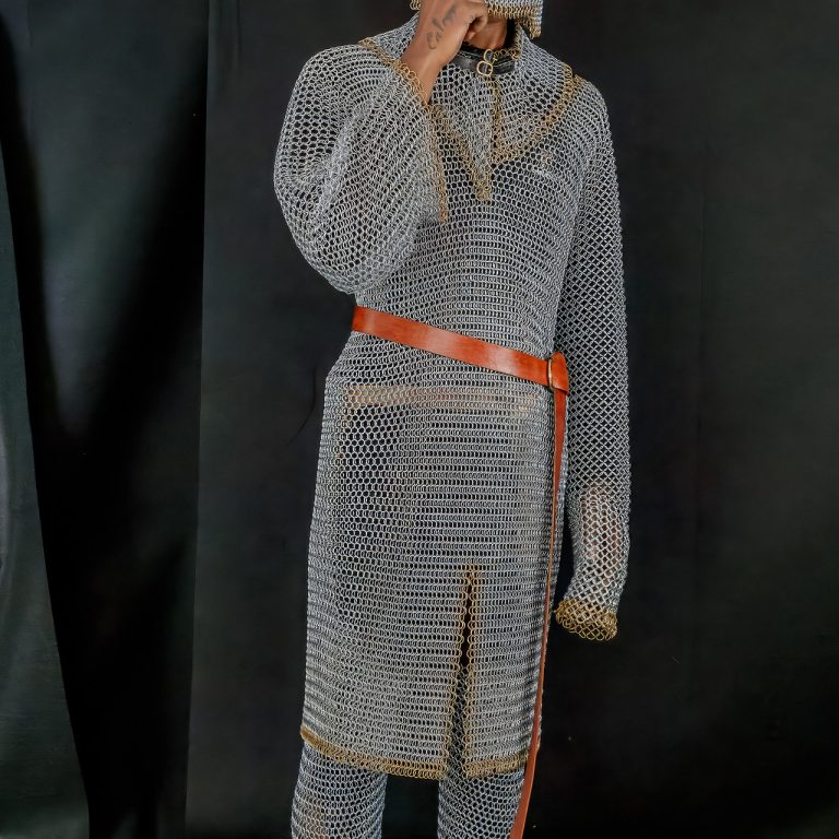 Medieval Chainmail Shirt - Mild Steel, Full Sleeves