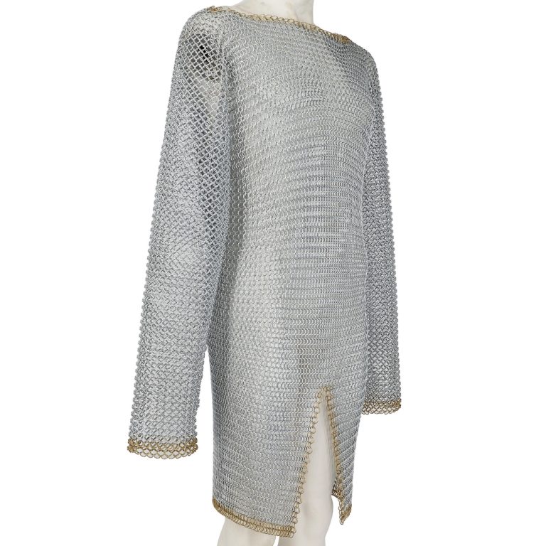 Medieval Chainmail Shirt - Mild Steel, Full Sleeves