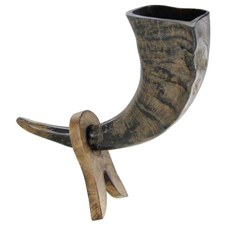 Viking Drinking Horn for Winter Solstice Feast