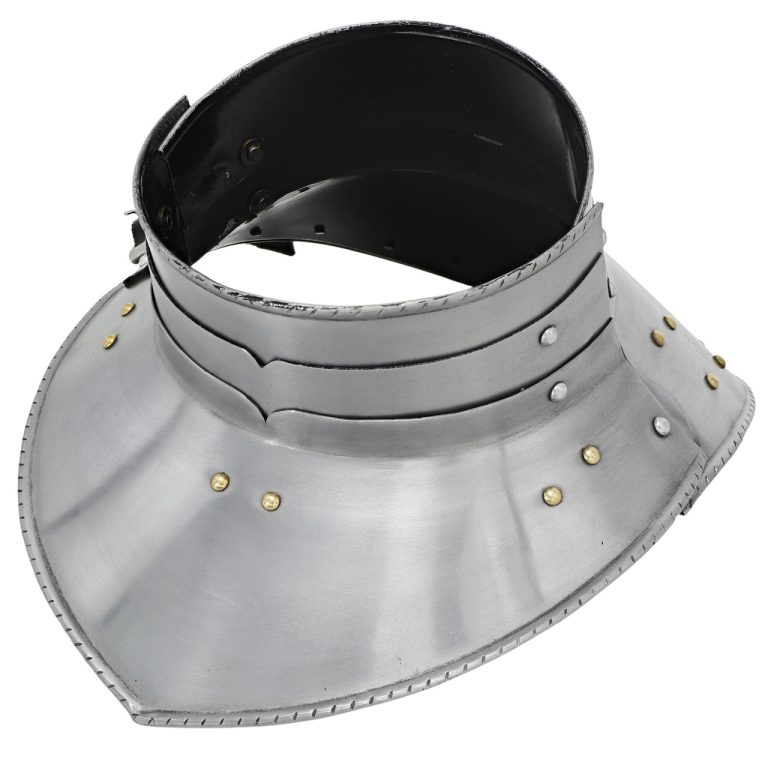 Medieval Steel Plate Gorget - Neck Armor for Knights