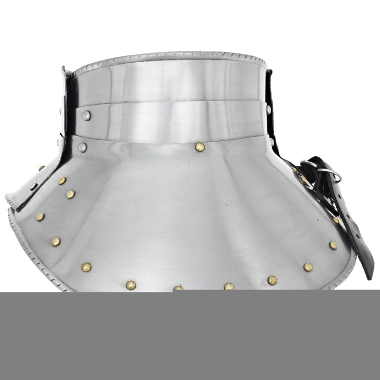 Medieval Steel Plate Gorget - Neck Armor for Knights