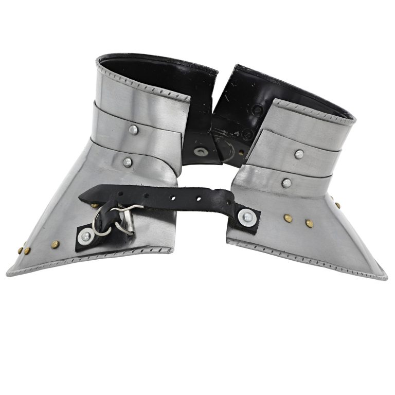 Medieval Steel Plate Gorget - Neck Armor for Knights