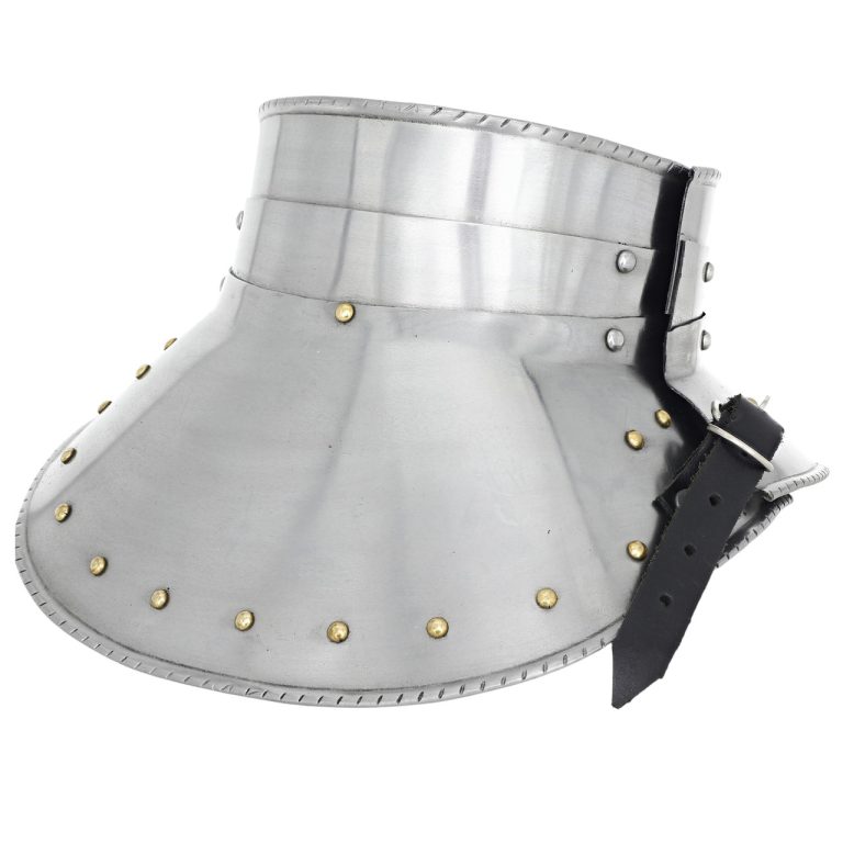 Medieval Steel Plate Gorget - Neck Armor for Knights
