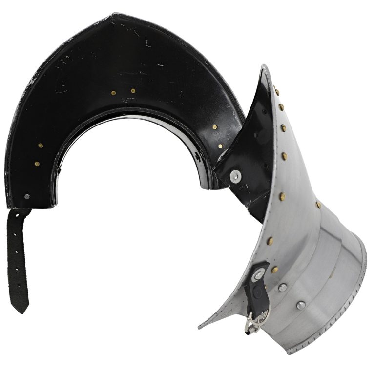 Medieval Steel Plate Gorget - Neck Armor for Knights
