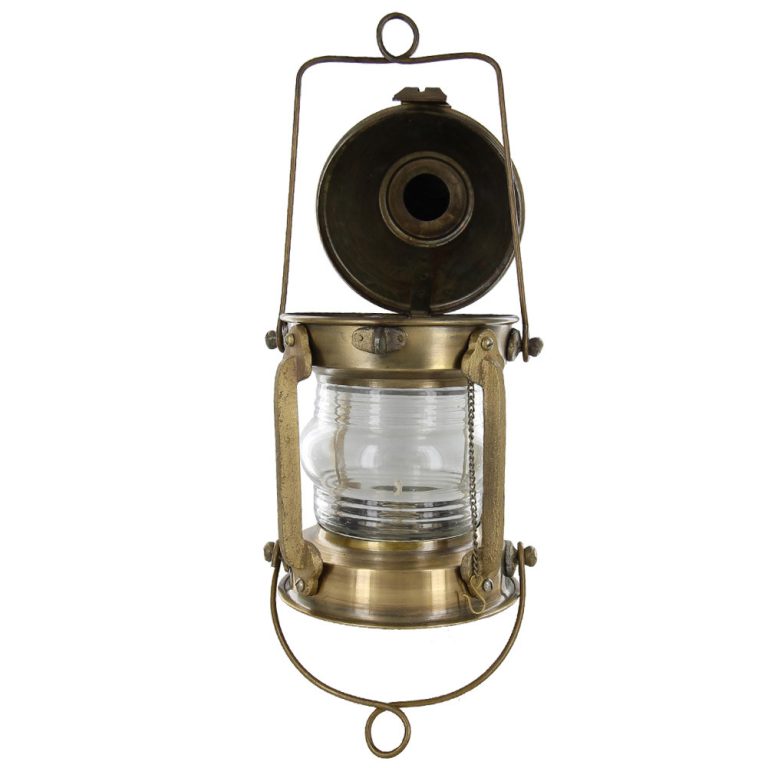 Antique Brass Anchor Lantern for Merchant Ships