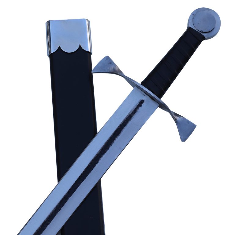Dual Tone Medieval Sword with Mirrored Finish
