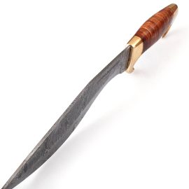 Damascus Steel Full Tang Kukri Knife