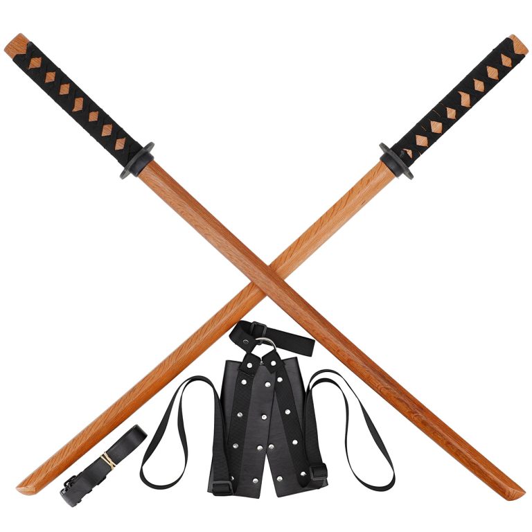 Natural Hardwood Kendo Bokken with Back Strap Sheath