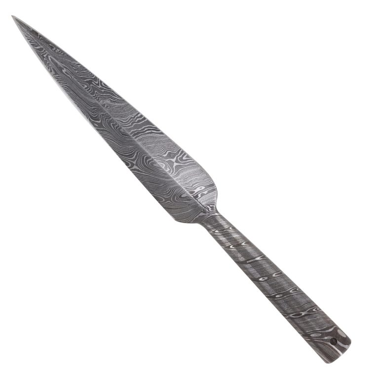 Damascus Steel Viking Spear Head Attachment