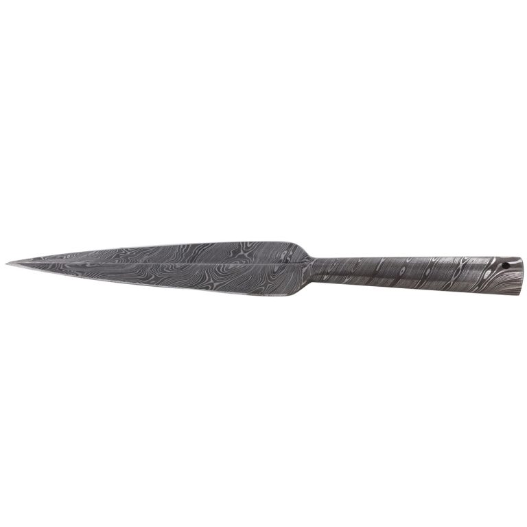 Damascus Steel Viking Spear Head Attachment