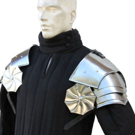 Asymmetrical Pauldrons with Rondell Armor Set
