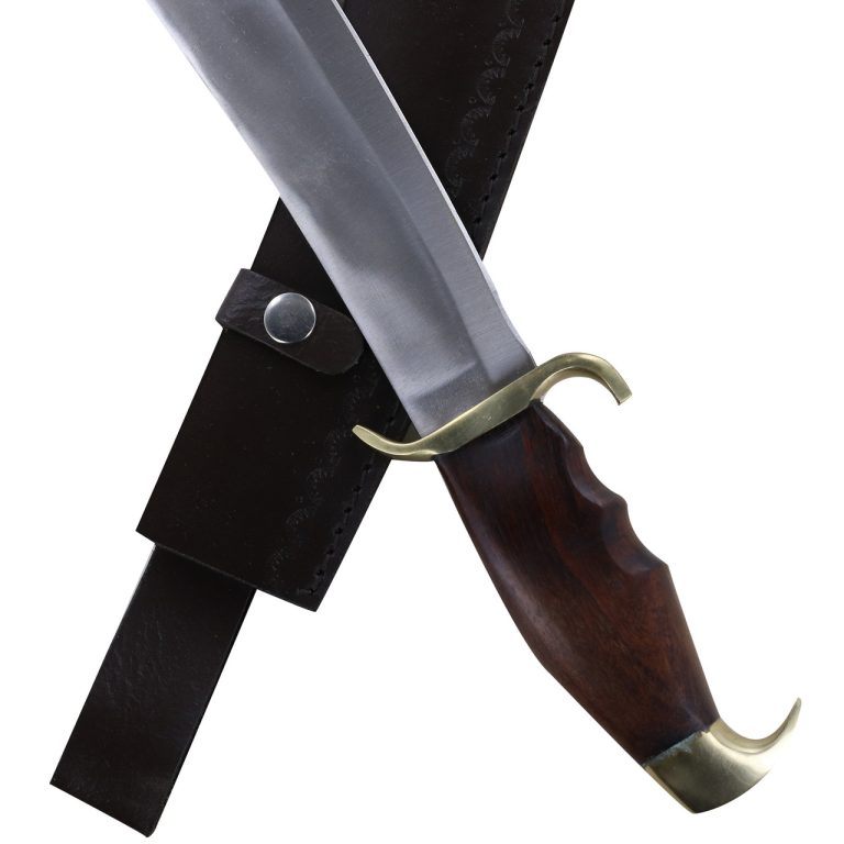 Persian Short Scimitar with Leather Sheath