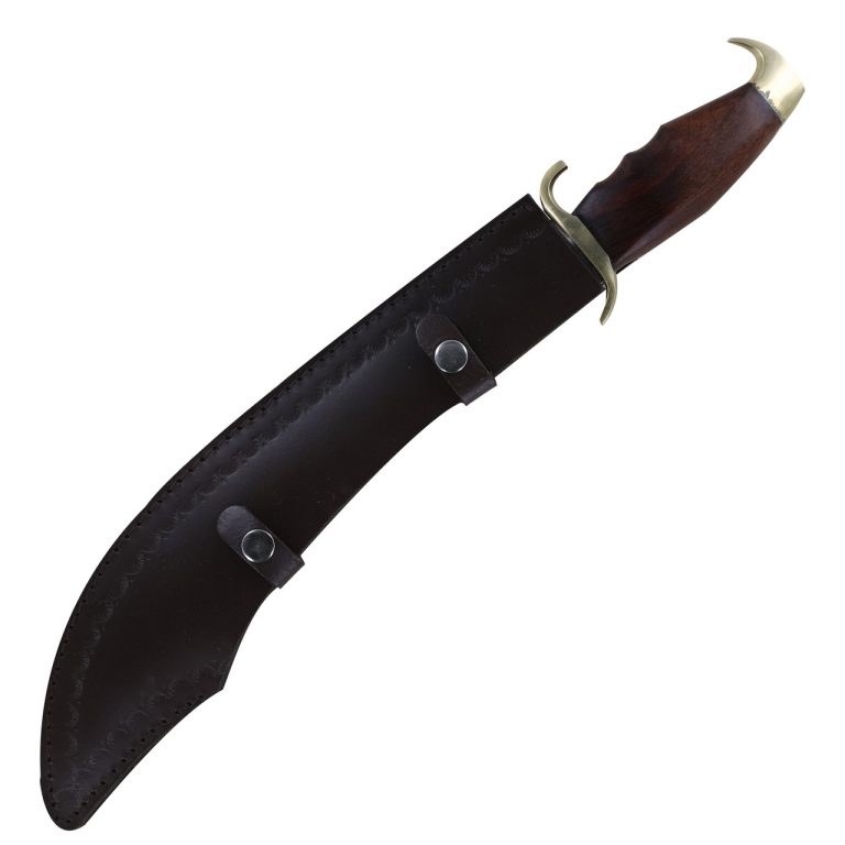 Persian Short Scimitar with Leather Sheath