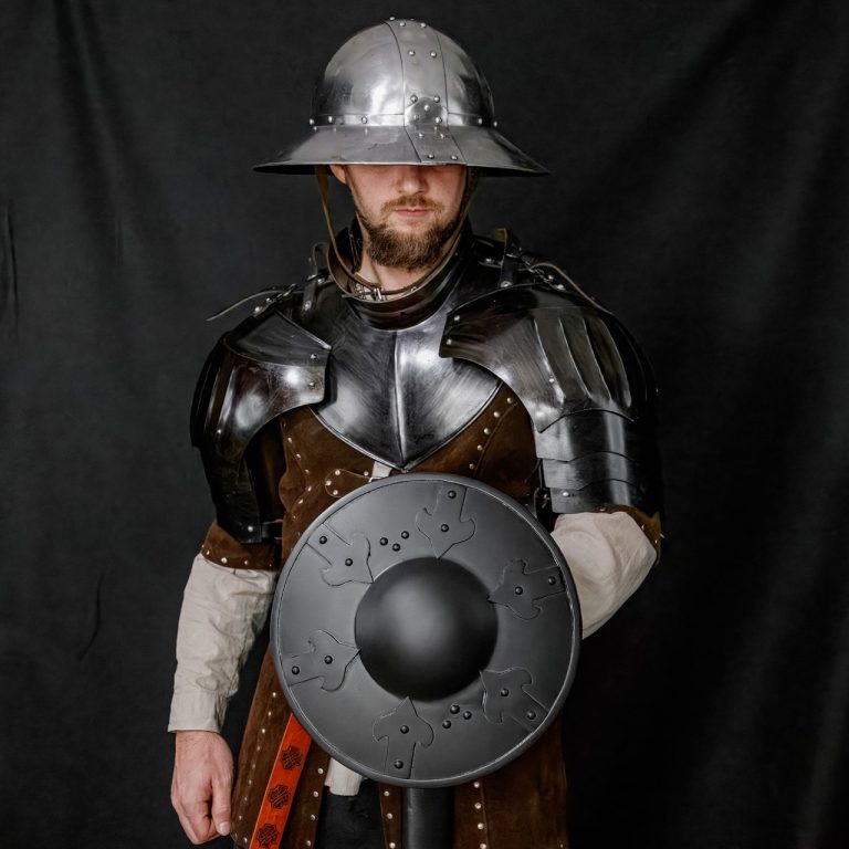 16 Gauge Steel Round Combat Buckler Shield