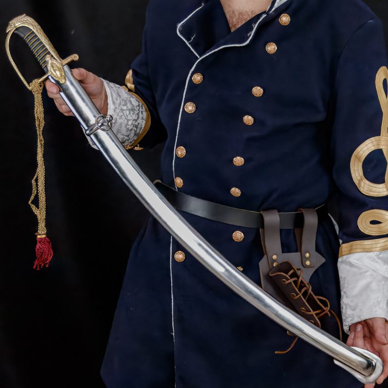 Polish Ceremonial Sword, EN45 Steel Blade, Brass Hilt