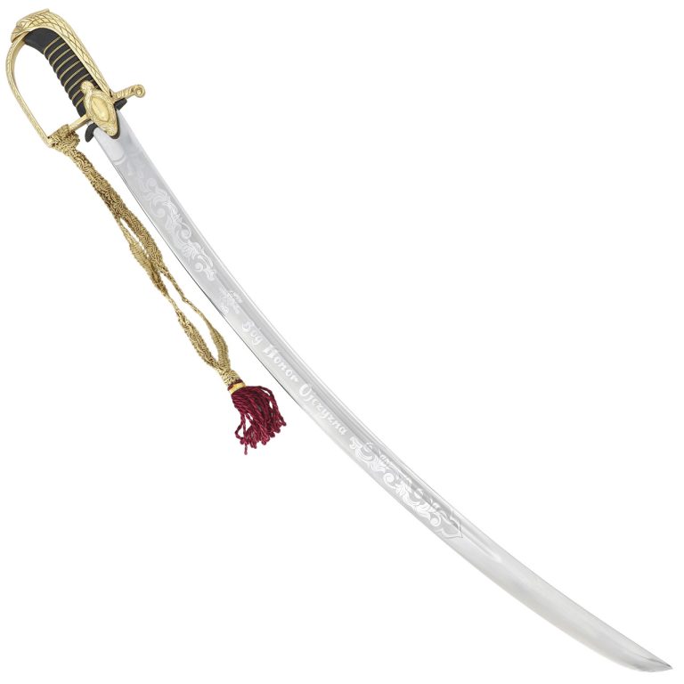 Polish Ceremonial Sword, EN45 Steel Blade, Brass Hilt