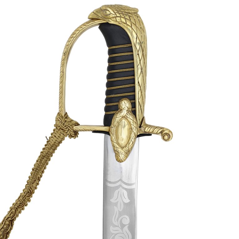 Polish Ceremonial Sword, EN45 Steel Blade, Brass Hilt