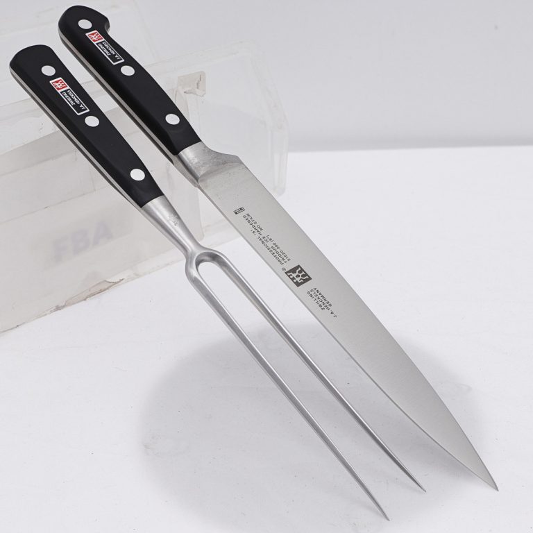Stainless Steel Carving Knife and Fork Set