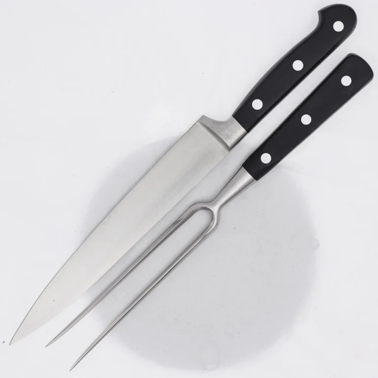 Stainless Steel Carving Knife and Fork Set