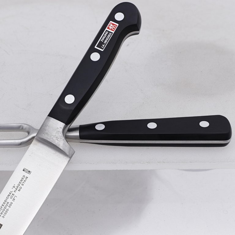 Stainless Steel Carving Knife and Fork Set