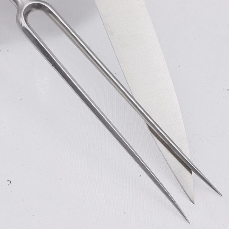 Stainless Steel Carving Knife and Fork Set