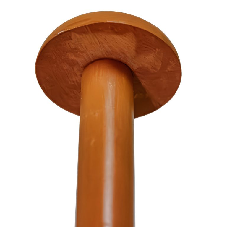 Sheesham Wood Armor Stand - Burnt Orange Finish