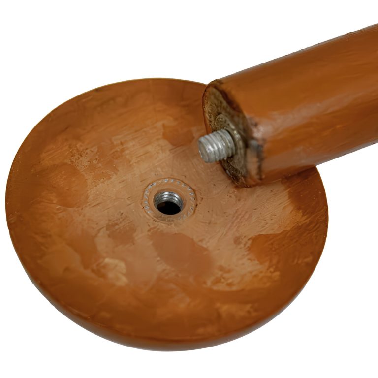 Sheesham Wood Armor Stand - Burnt Orange Finish
