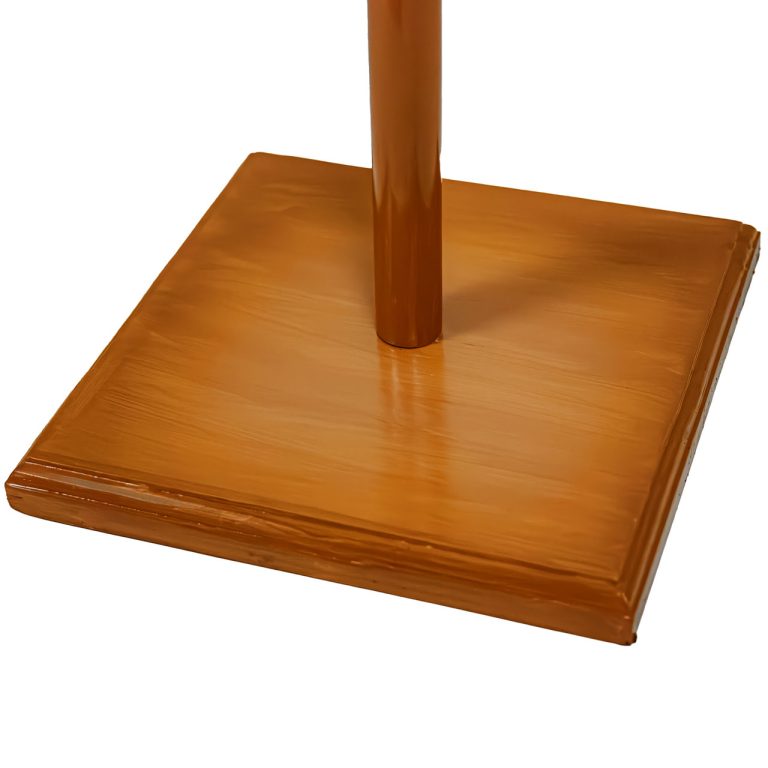 Sheesham Wood Armor Stand - Burnt Orange Finish
