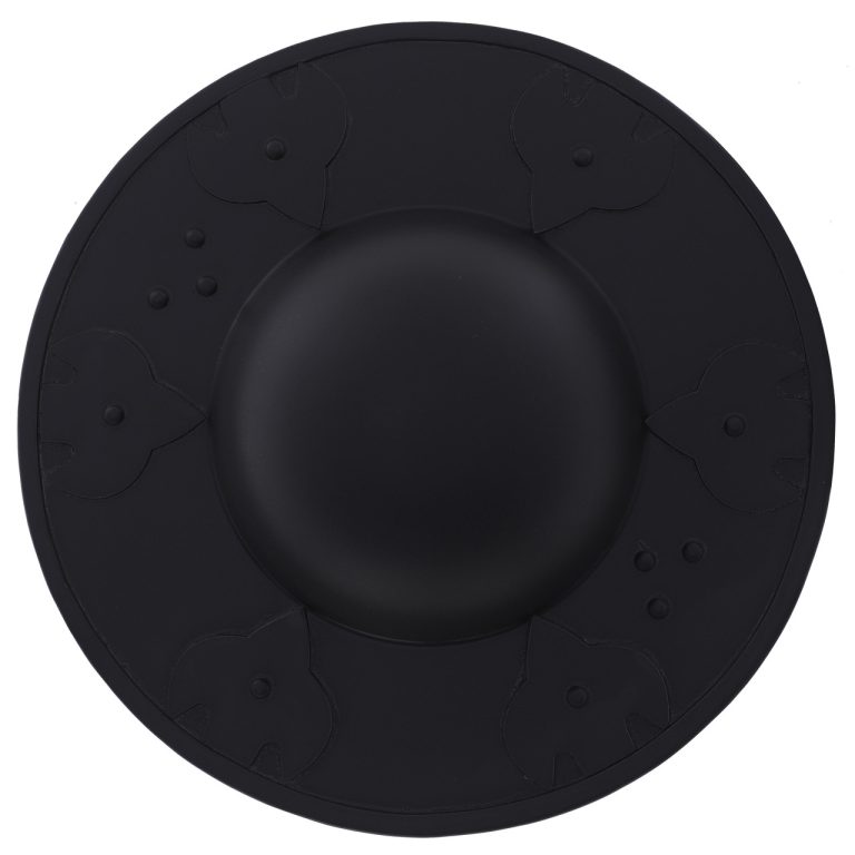 16G Black Steel Functional Medieval Buckler Shield
