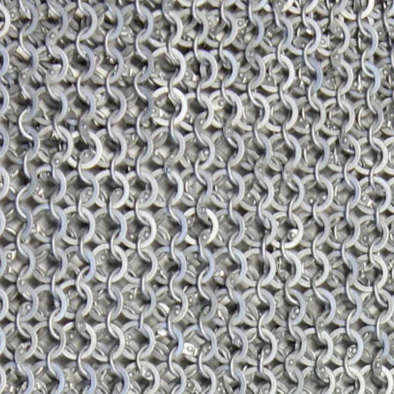 Large Aluminum Chainmail Haubergeon for Re-enactment