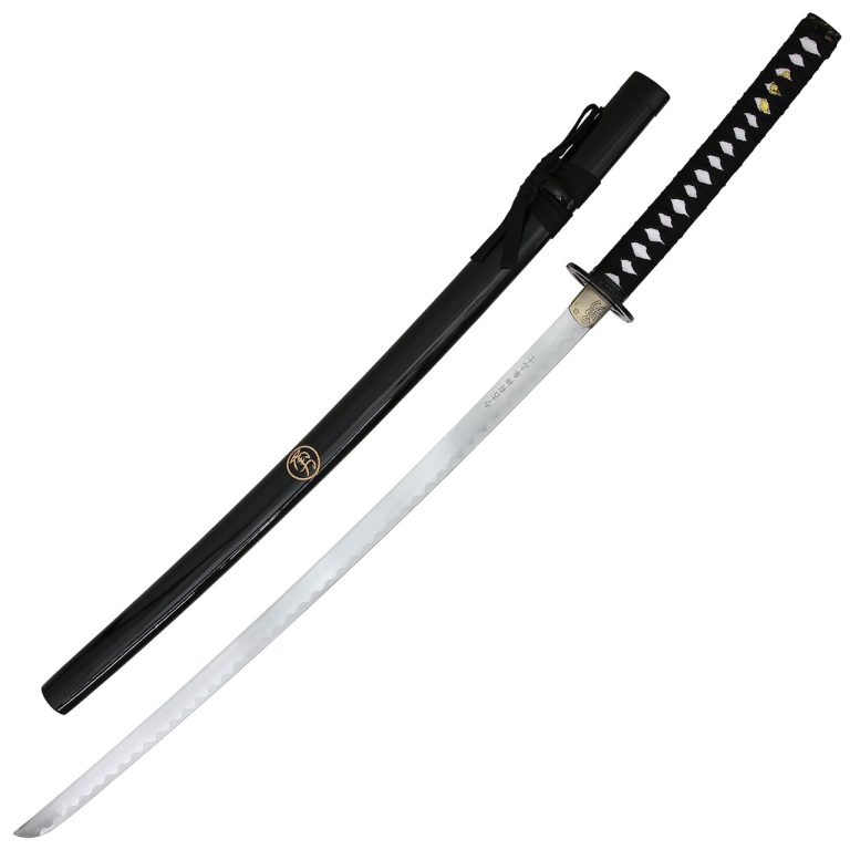Carbon Steel Sword with Matte Black Scabbard