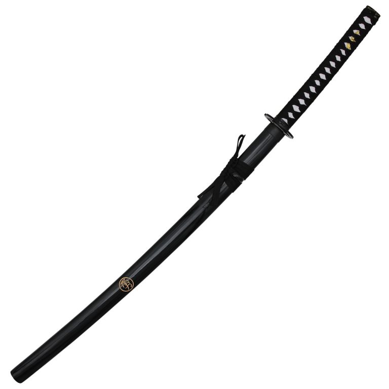 Carbon Steel Sword with Matte Black Scabbard