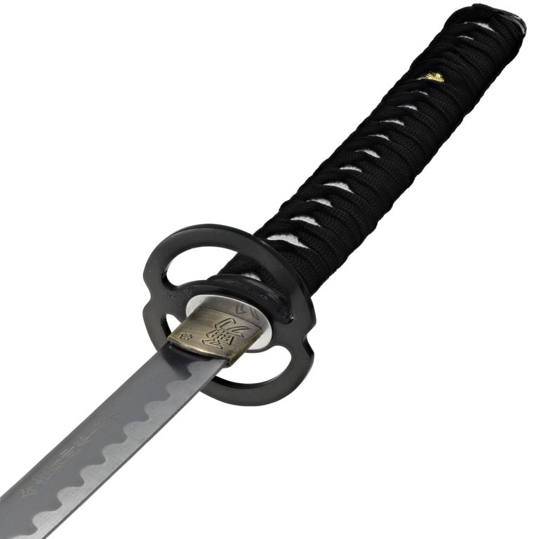 Carbon Steel Sword with Matte Black Scabbard
