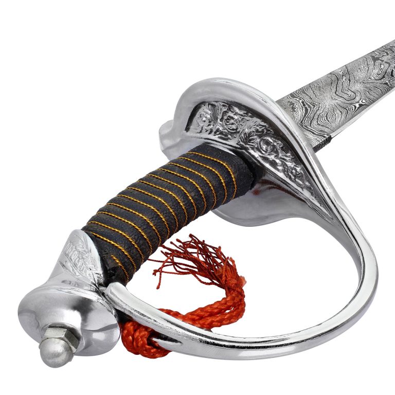 Damascus Steel NCO Marine Sword Replica with Sheath