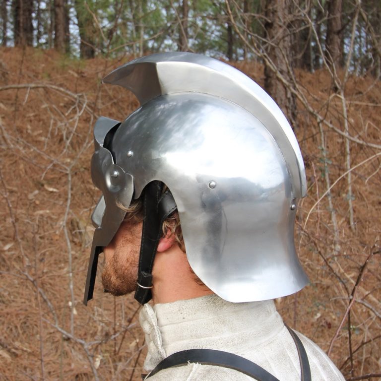 Functional Steel Gladiator Helmet