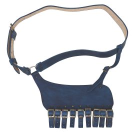 Leather Rapier Frog Belt with Steel Buckle