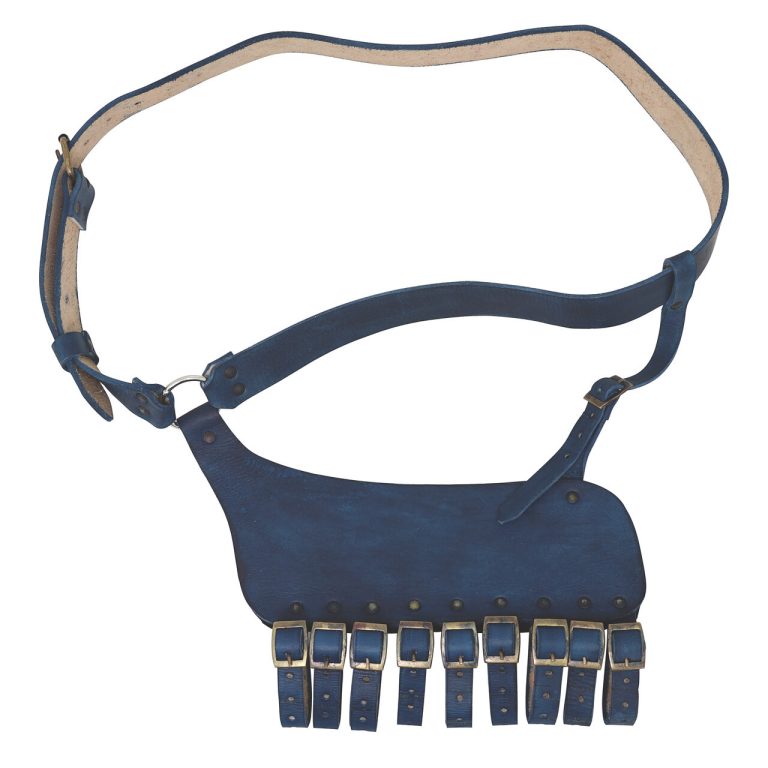 Leather Rapier Frog Belt with Steel Buckle