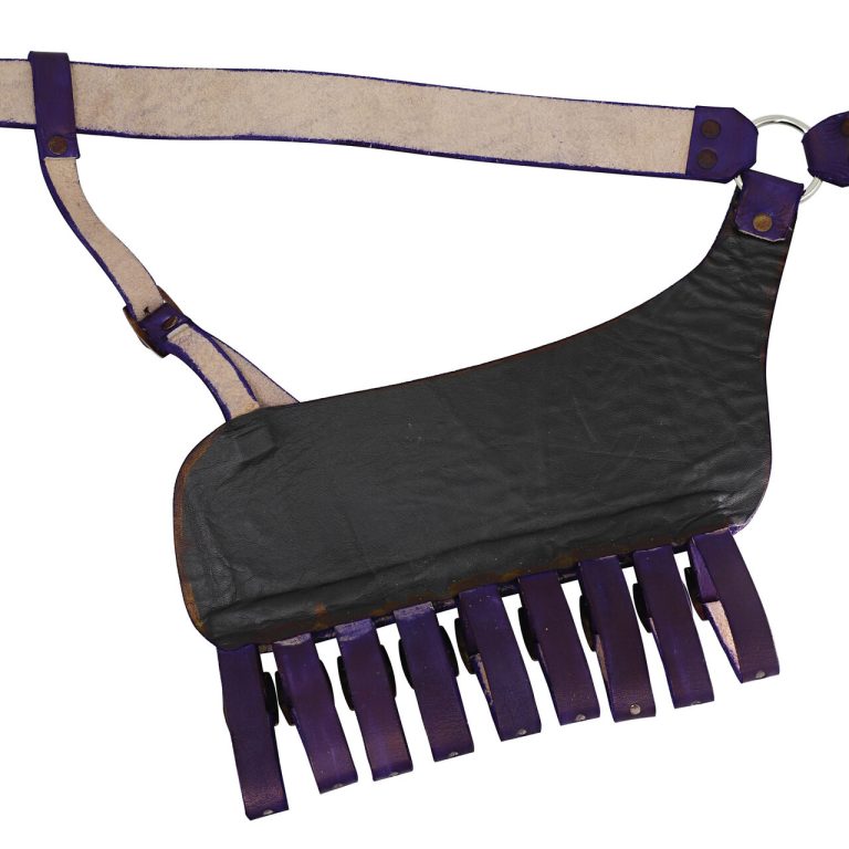Leather Adjustable Rapier Frog Belt with Steel Buckle