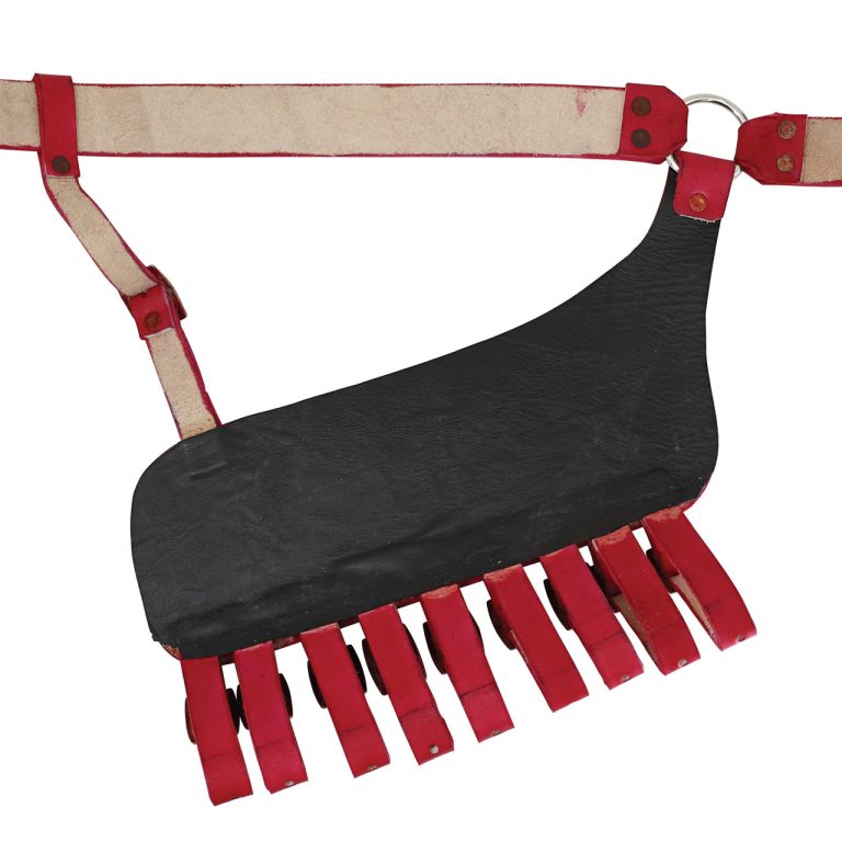 Leather Adjustable Rapier Frog Belt with Steel Buckle